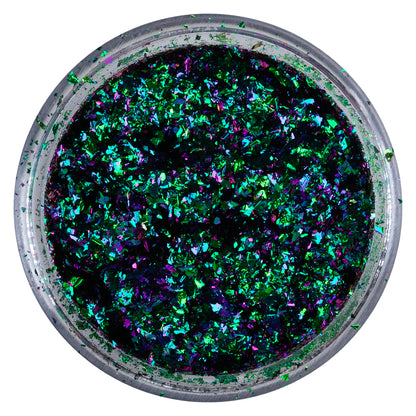 open jar of Lumiere Lusters - Emerald Flash