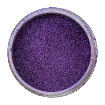 open jar of Ultra Fine Chameleon Pigment Powder - Purple Haze