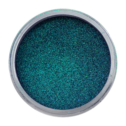 open jar of Ultra Fine Chameleon Pigment Powder - Xenon Green