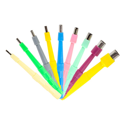 colored Precision Hole Punch Set - Pkg/9