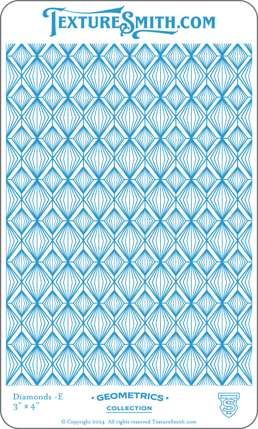 graphic Texture Smith Texture Mat - Geometrics Collection - Diamonds