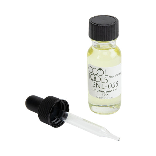 Squeegee Oil - .5 oz in glass jar with eye dropper