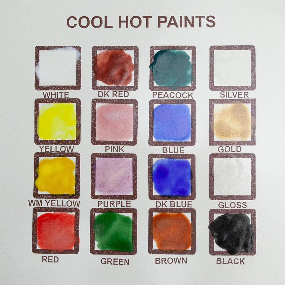 Cool Hot Paints - Palette of 16 Colors samples