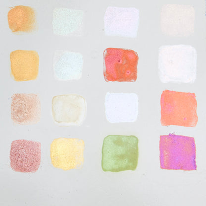 Samples of Metallic Paints - Palette of 16 Colors