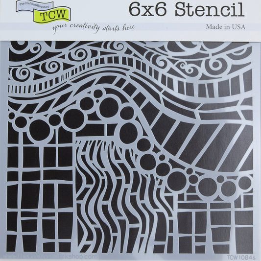 Design Stencil - Bubble Swirl