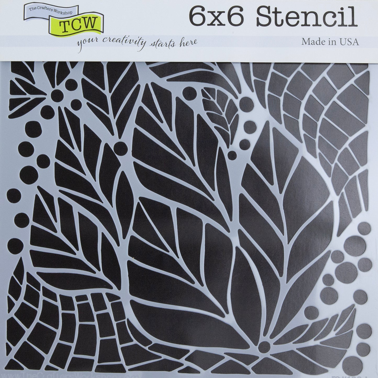 Design Stencil - Abstract Leaves