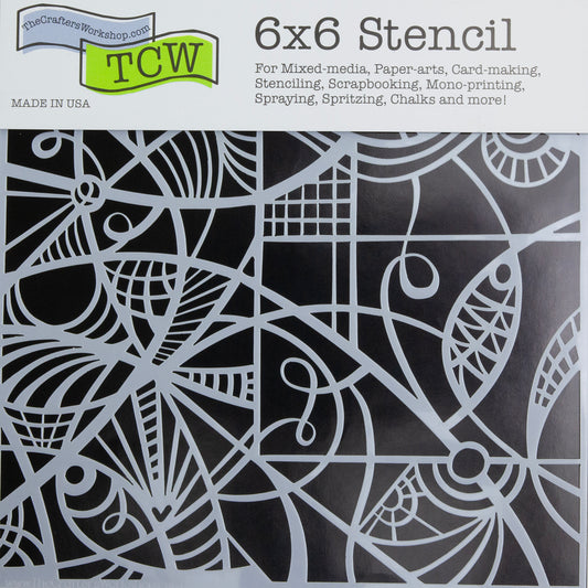 Design Stencil - Patterned Glass