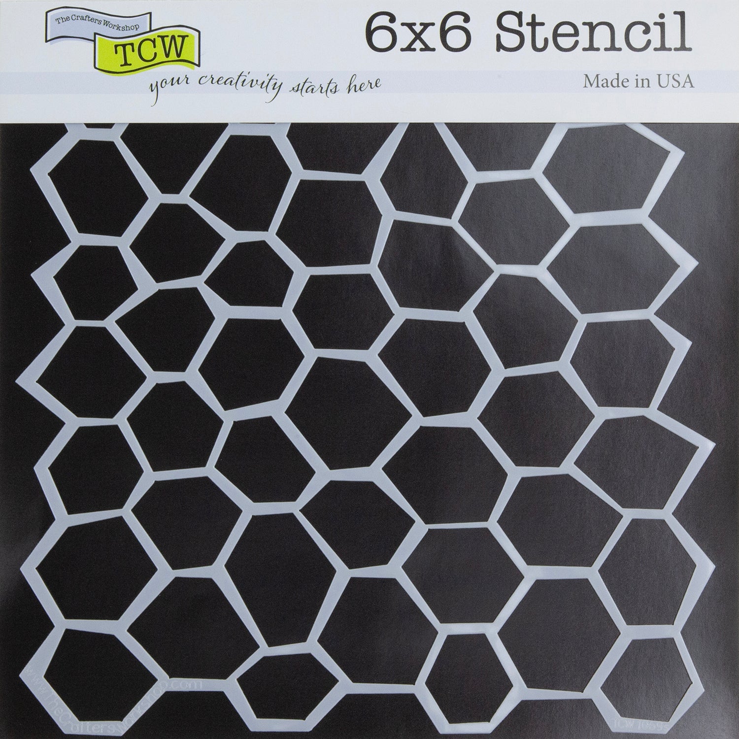 Design Stencil - Wonky Honeycomb
