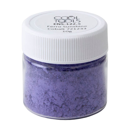 jar of Ferro Sunshine Enamel - 72-1233 Cobalt - 10 Gram