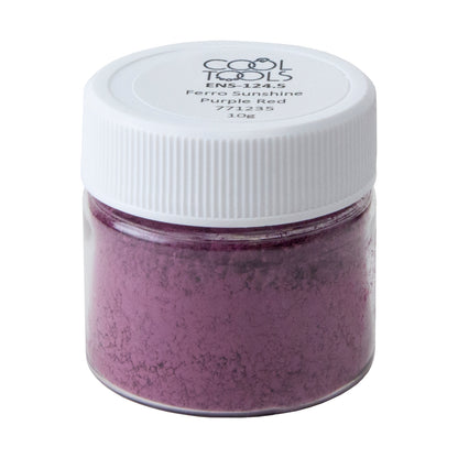 Ferro Sunshine Enamel - 77-1235 Purple Red - 10 Gram jar