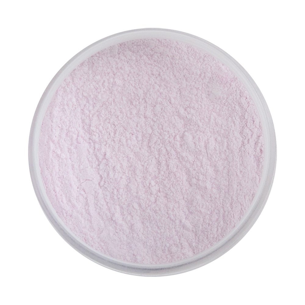 open jar of Pearly’s Enamel Translucent Lilac Snow - 1 oz