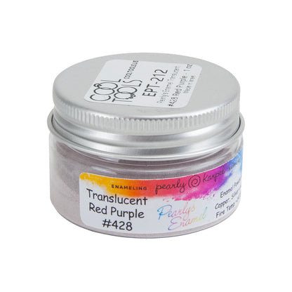 jar of Pearly’s Enamel Translucent Red Purple - 1 oz
