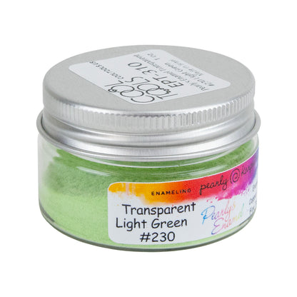 jar of Pearly’s Enamel Transparent Light Green - 1 oz