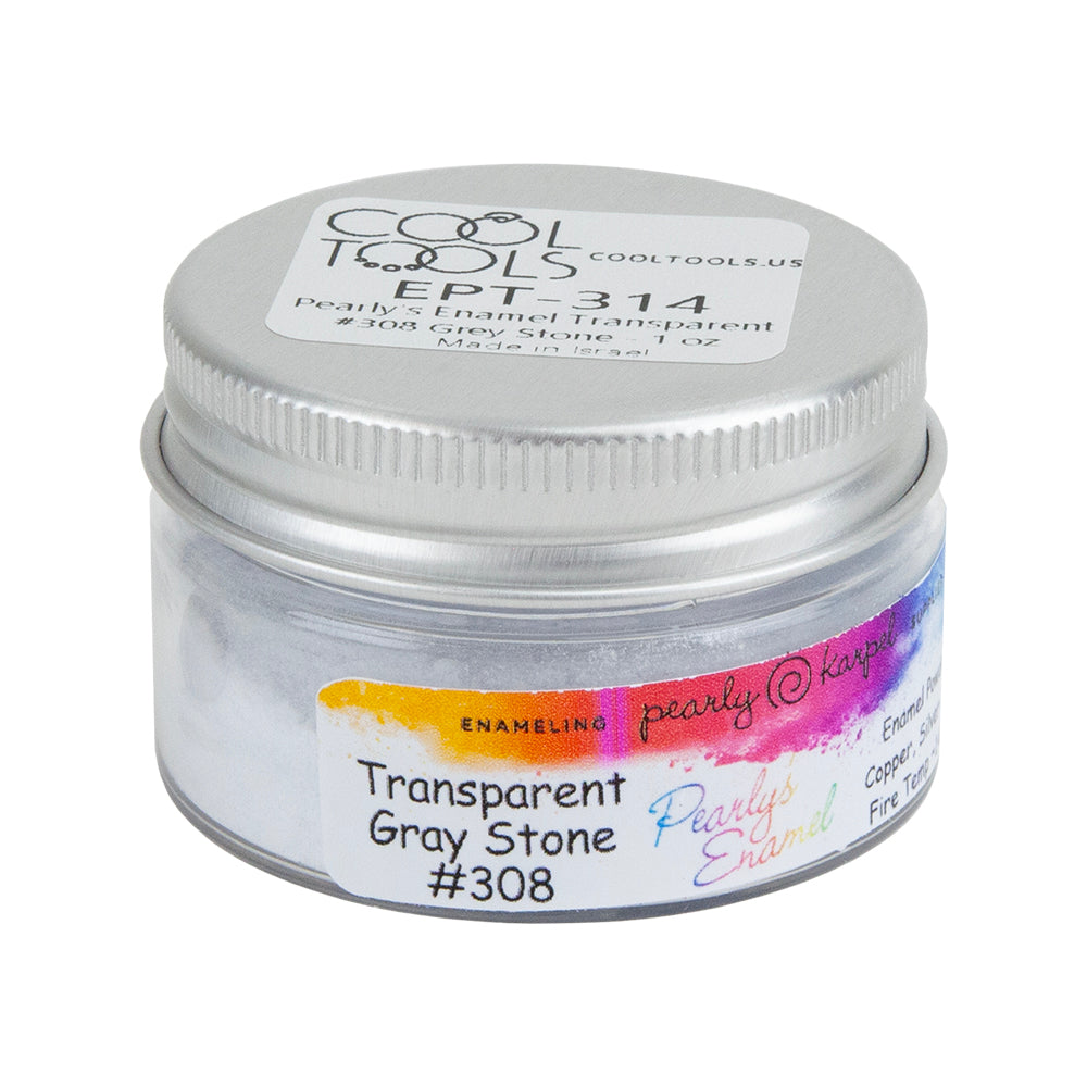 jar of Pearly’s Enamel Transparent Grey Stone - 1 oz