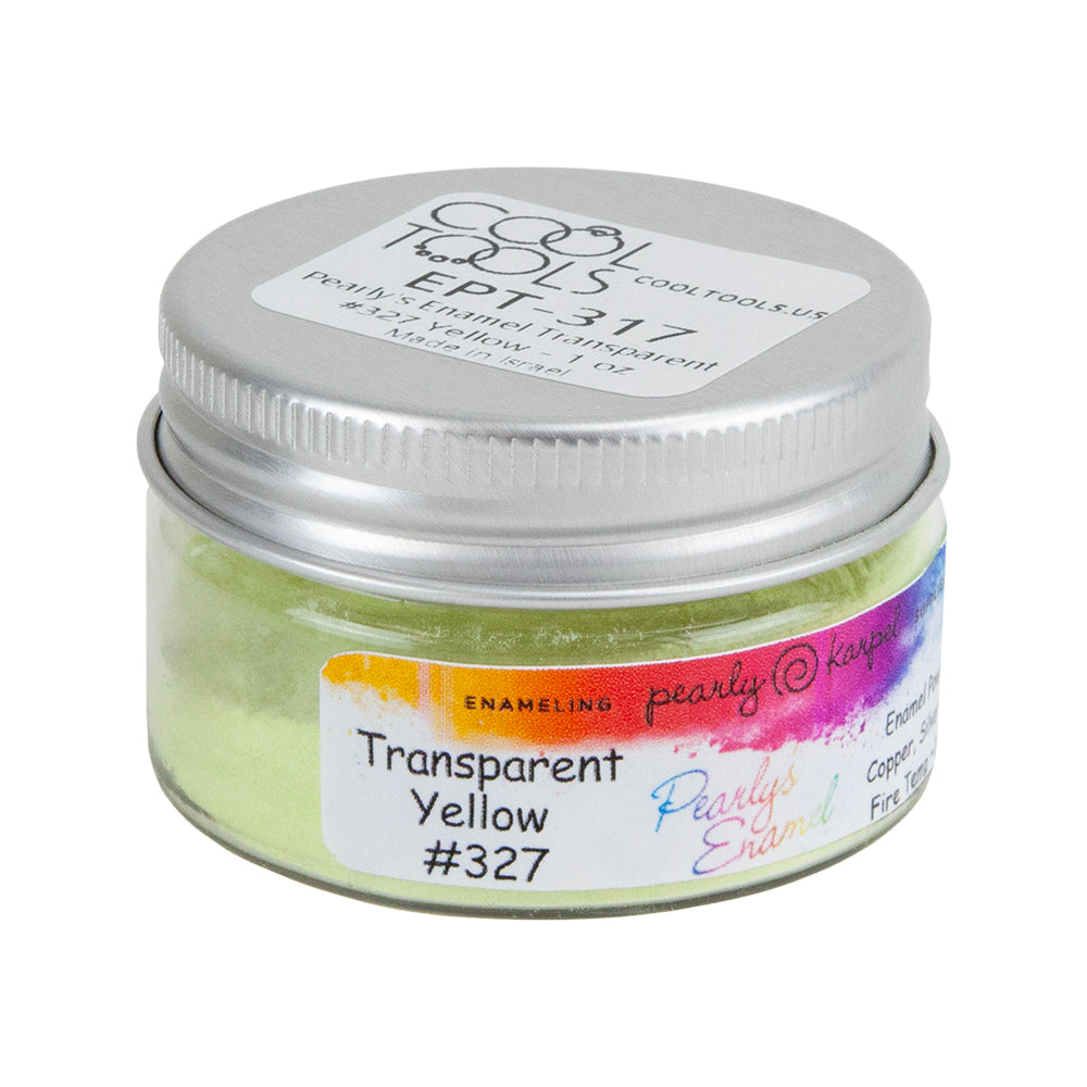 jar of Pearly’s Enamel Transparent Yellow - 1 oz