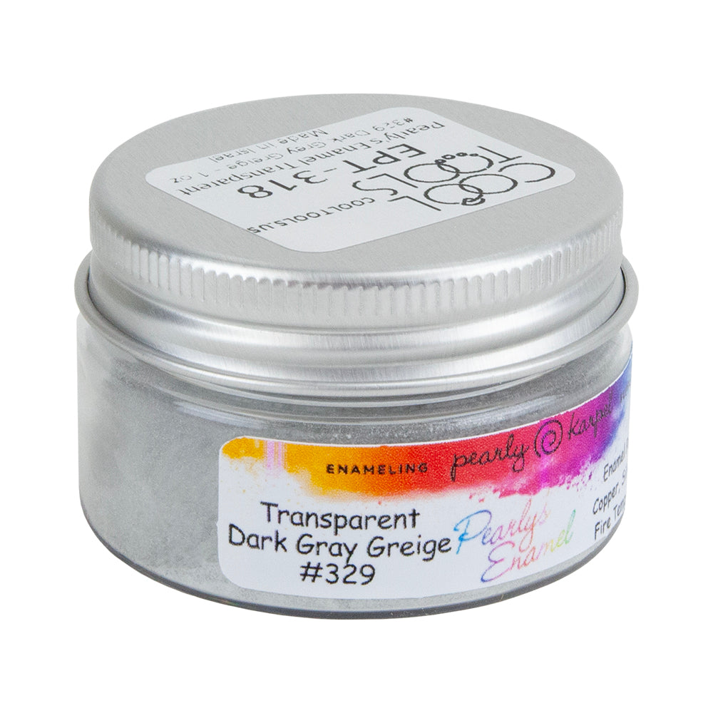 jar of Pearly’s Enamel Transparent Dark Grey Greige - 1 oz