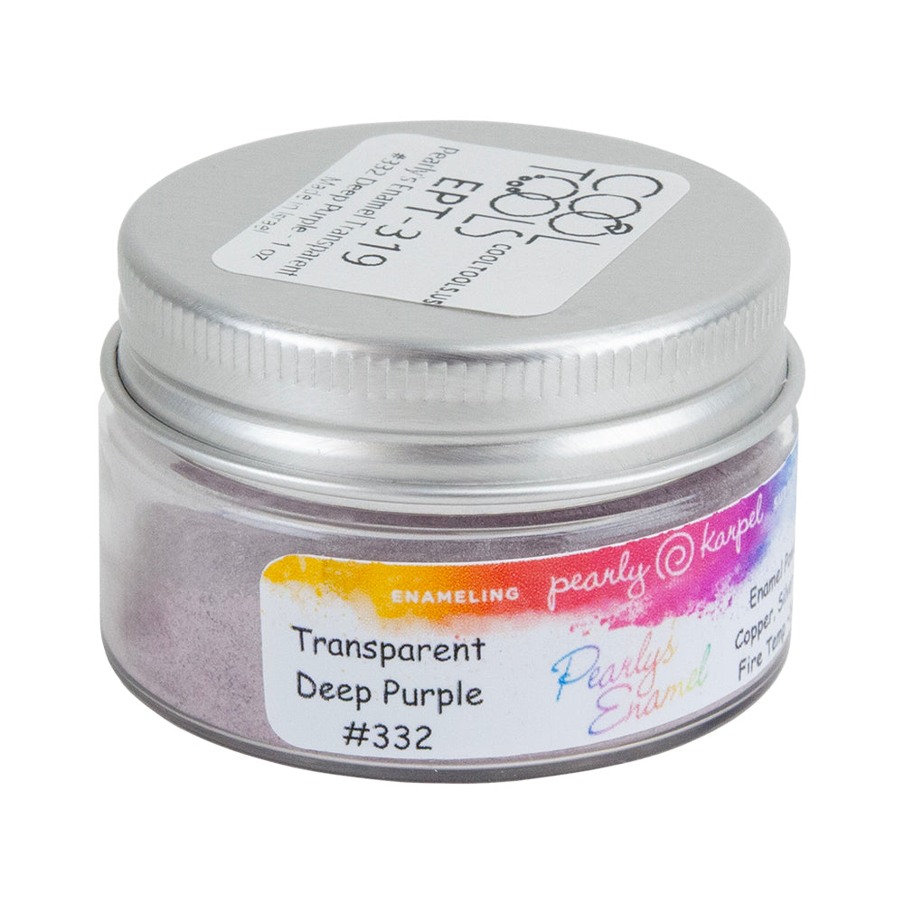 jar of Pearly’s Enamel Transparent Deep Purple - 1 oz