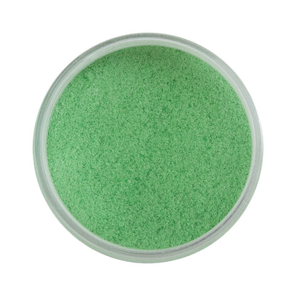 open jar of Pearly’s Enamel Transparent Dark Silver Green - 1 oz