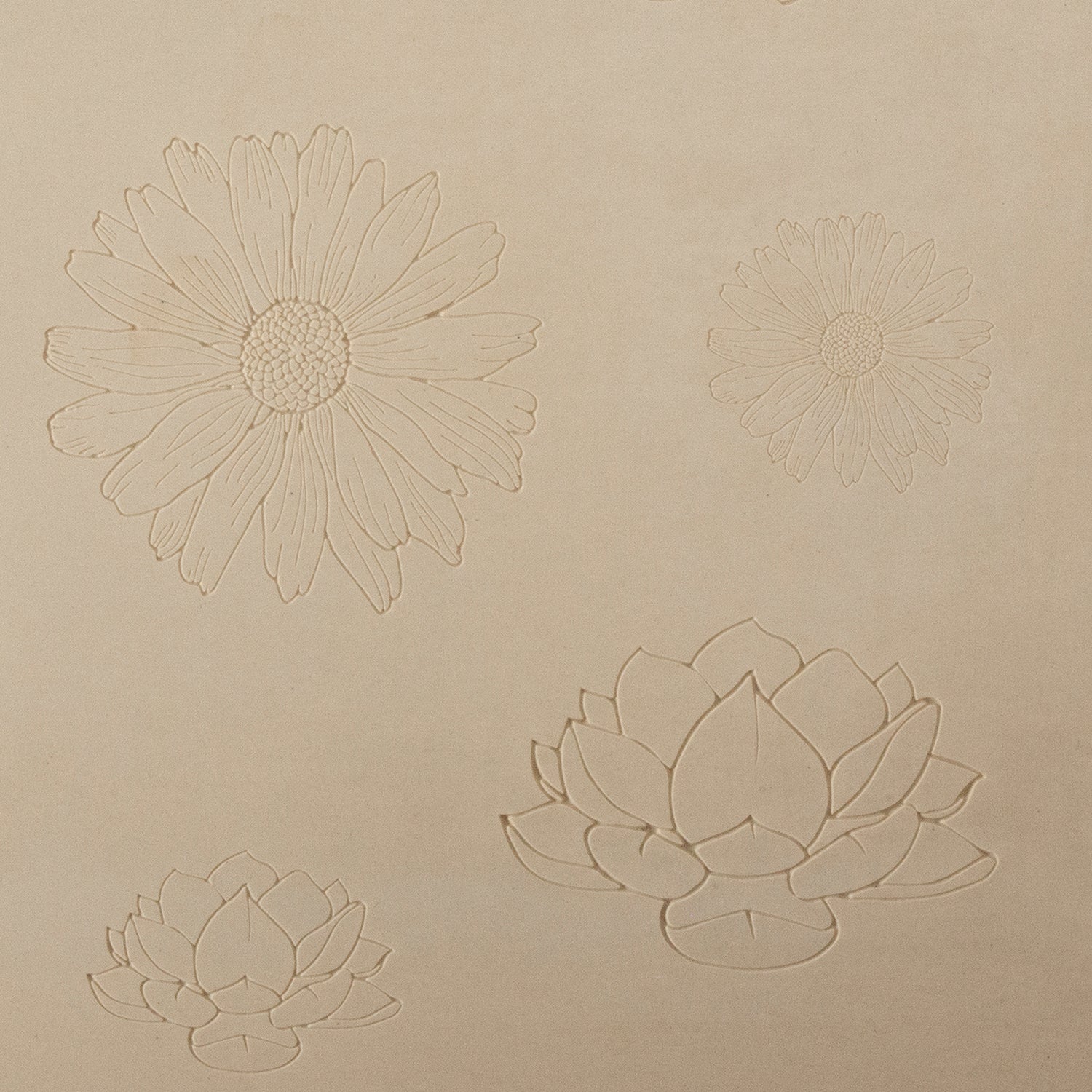 Jewelry Artist Elements - Texture - Blooms

Second picture shown is an element of the texture in clay.

Embossed elements. Impress clay, then use a Jewelry Shape Template for the shape or cut out with a needle tool. Jewelry Artist Elements are flexible, washable and can be used with any soft clay. Spritz with CoolSlip or dust on Dry Powder Release for stick-free impressions when using metal clay and polymer clay.

These beautiful texture sheets feature designs that are perfect for making many different jewe