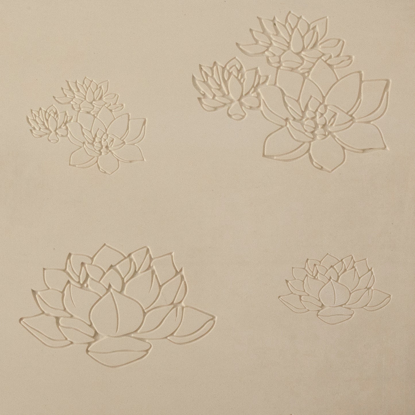 Jewelry Artist Elements - Texture - Lotus 2

Second picture shown is an element of the texture in clay.

Embossed elements. Impress clay, then use a Jewelry Shape Template for the shape or cut out with a needle tool. Jewelry Artist Elements are flexible, washable and can be used with any soft clay. Spritz with CoolSlip or dust on Dry Powder Release for stick-free impressions when using metal clay and polymer clay.

These beautiful texture sheets feature designs that are perfect for making many different jew