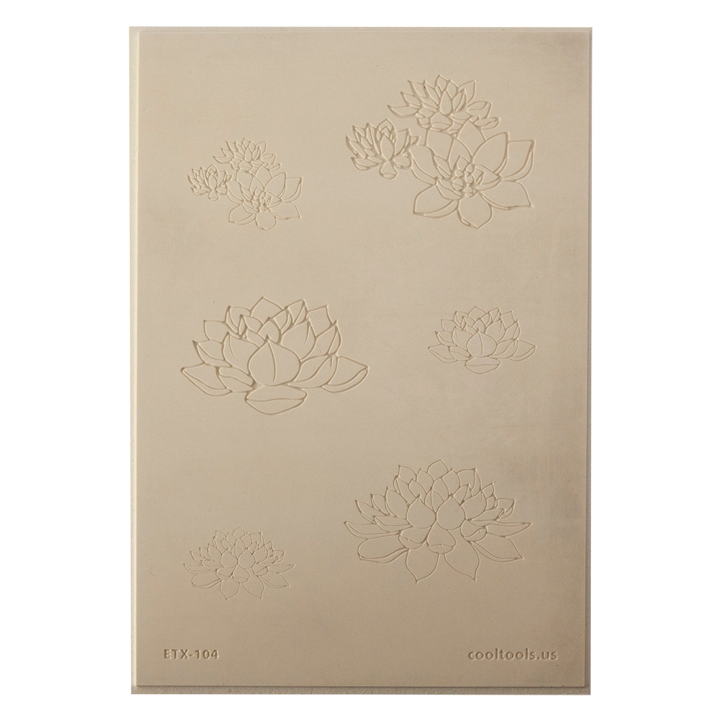 Jewelry Artist Elements - Texture - Lotus 2

Second picture shown is an element of the texture in clay.

Embossed elements. Impress clay, then use a Jewelry Shape Template for the shape or cut out with a needle tool. Jewelry Artist Elements are flexible, washable and can be used with any soft clay. Spritz with CoolSlip or dust on Dry Powder Release for stick-free impressions when using metal clay and polymer clay.

These beautiful texture sheets feature designs that are perfect for making many different jew