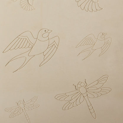 Jewelry Artist Elements - Texture - Flying Creatures 2

Second picture shown is an element of the texture in clay.

Embossed elements. Impress clay, then use a Jewelry Shape Template for the shape or cut out with a needle tool. Jewelry Artist Elements are flexible, washable and can be used with any soft clay. Spritz with CoolSlip or dust on Dry Powder Release for stick-free impressions when using metal clay and polymer clay.

Our Arts &amp; Crafts era inspired metal clay design elements are coordinating she