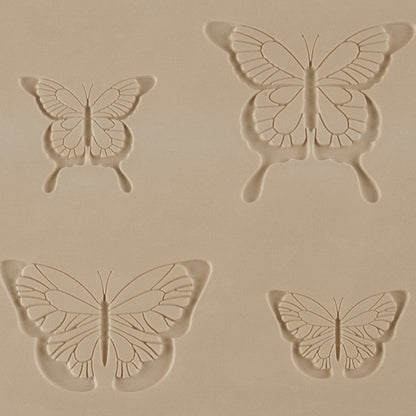 Jewelry Artist Elements - Texture - Butterfly

Second picture shown is an element of the texture in clay.

Embossed elements. Impress clay, then use a Jewelry Shape Template for the shape or cut out with a needle tool. Jewelry Artist Elements are flexible, washable and can be used with any soft clay. Spritz with CoolSlip or dust on Dry Powder Release for stick-free impressions when using metal clay and polymer clay.

These beautiful texture sheets feature designs that are perfect for making many different j