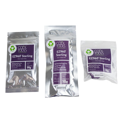 EZ960® Sterling Silver Clay 50g, Syringe and paste