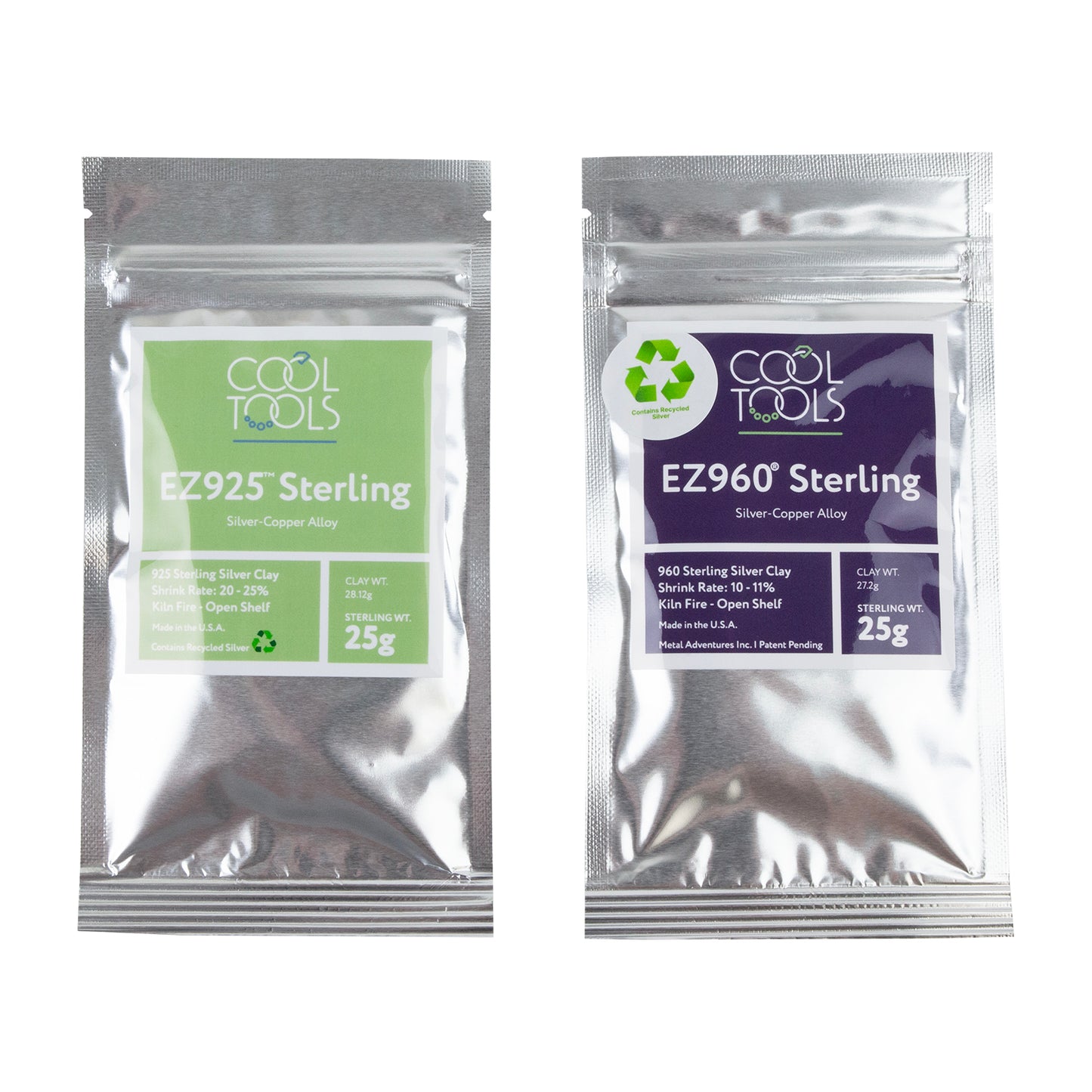 25g Cool Tools Sterling Silver Clay Bundle