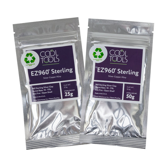 EZ960® Sterling Silver Clay in 25g and 50g packages