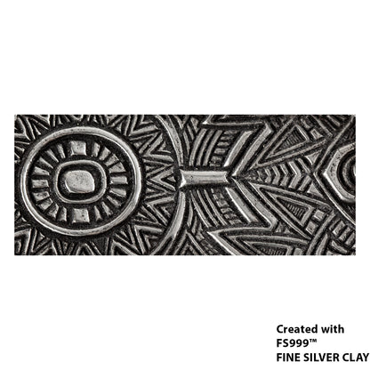 silver  sample of Long Mega Texture Tile - Polynesian Play