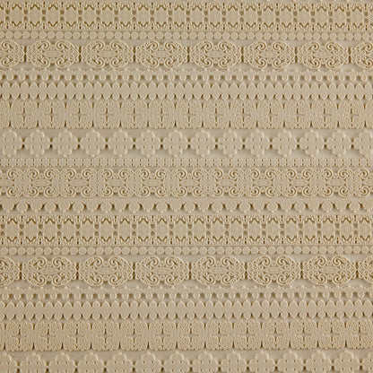 beige silicone Long Mega Texture Tile - Fancy Borders