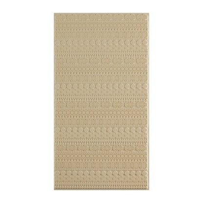 beige silicone Long Mega Texture Tile - Fancy Borders