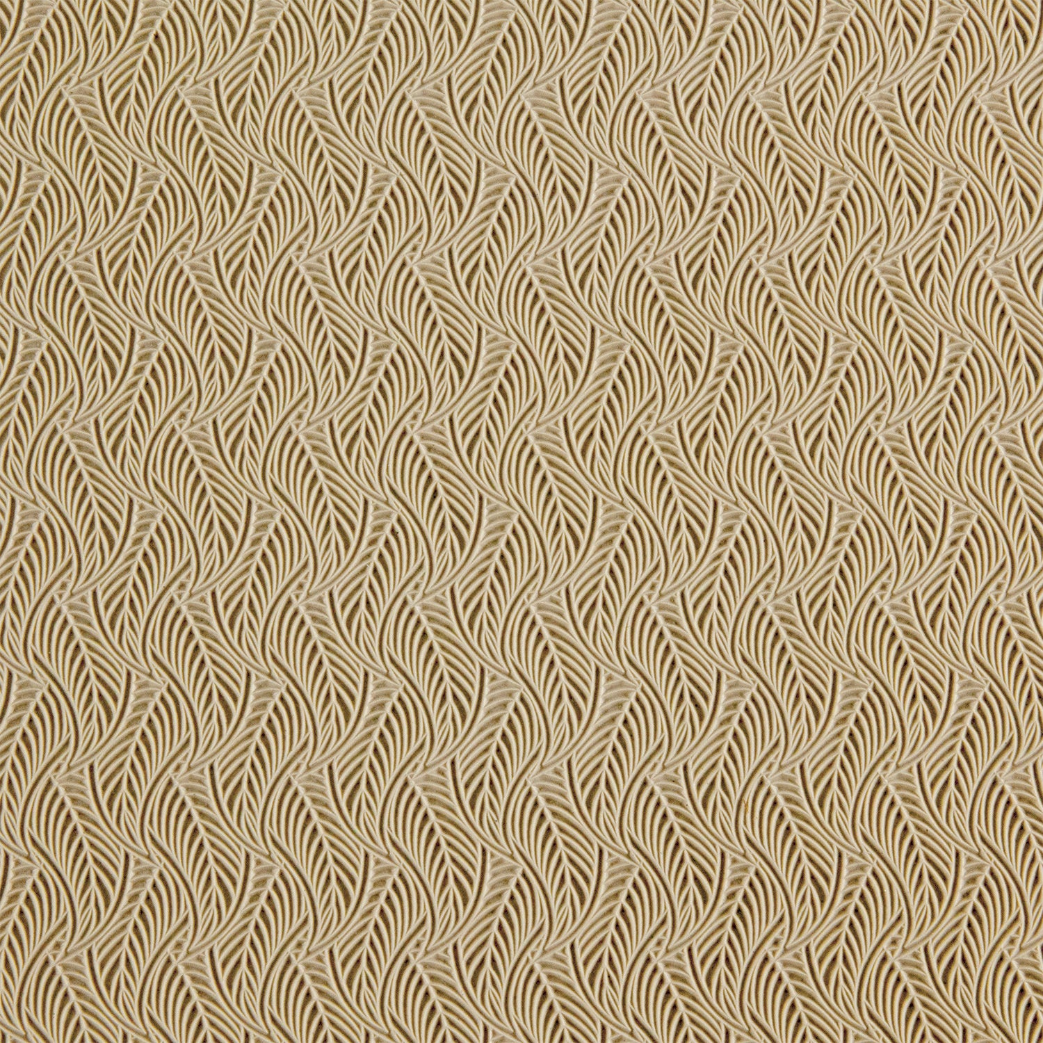 beige silicone Long Mega Texture Tile - Dancing Leaves