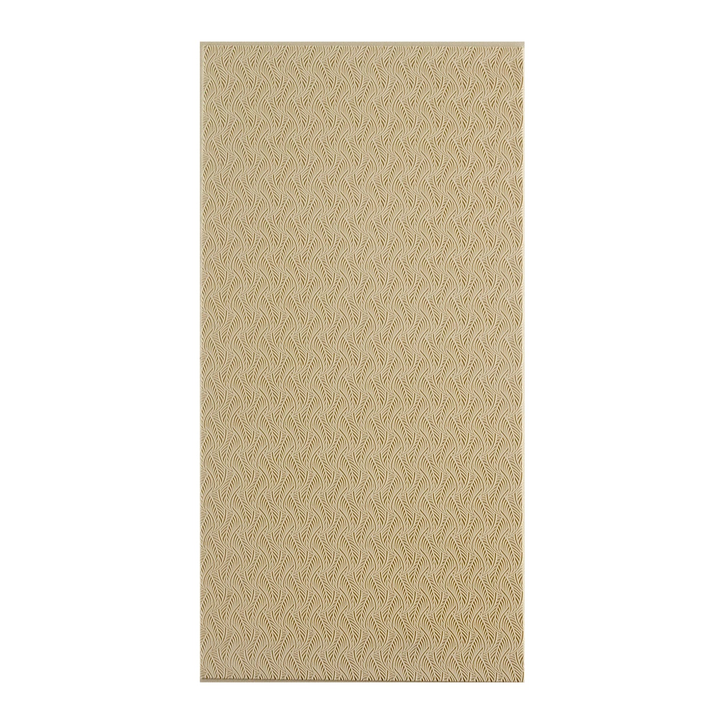 beige silicone Long Mega Texture Tile - Dancing Leaves