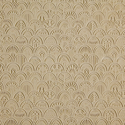 beige silicone Long Mega Texture Tile - Rococo