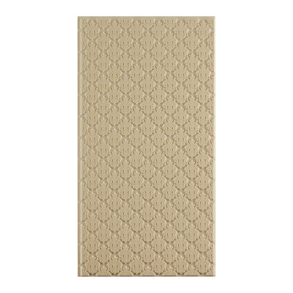 beige silicone Long Mega Texture Tile - Bold Fleur de Lis