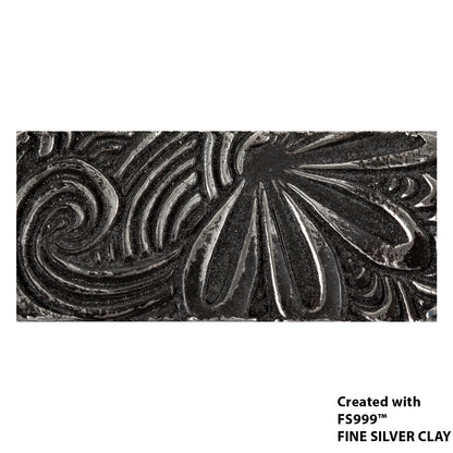silver sample Long Mega Texture Tile - Tail Feathers