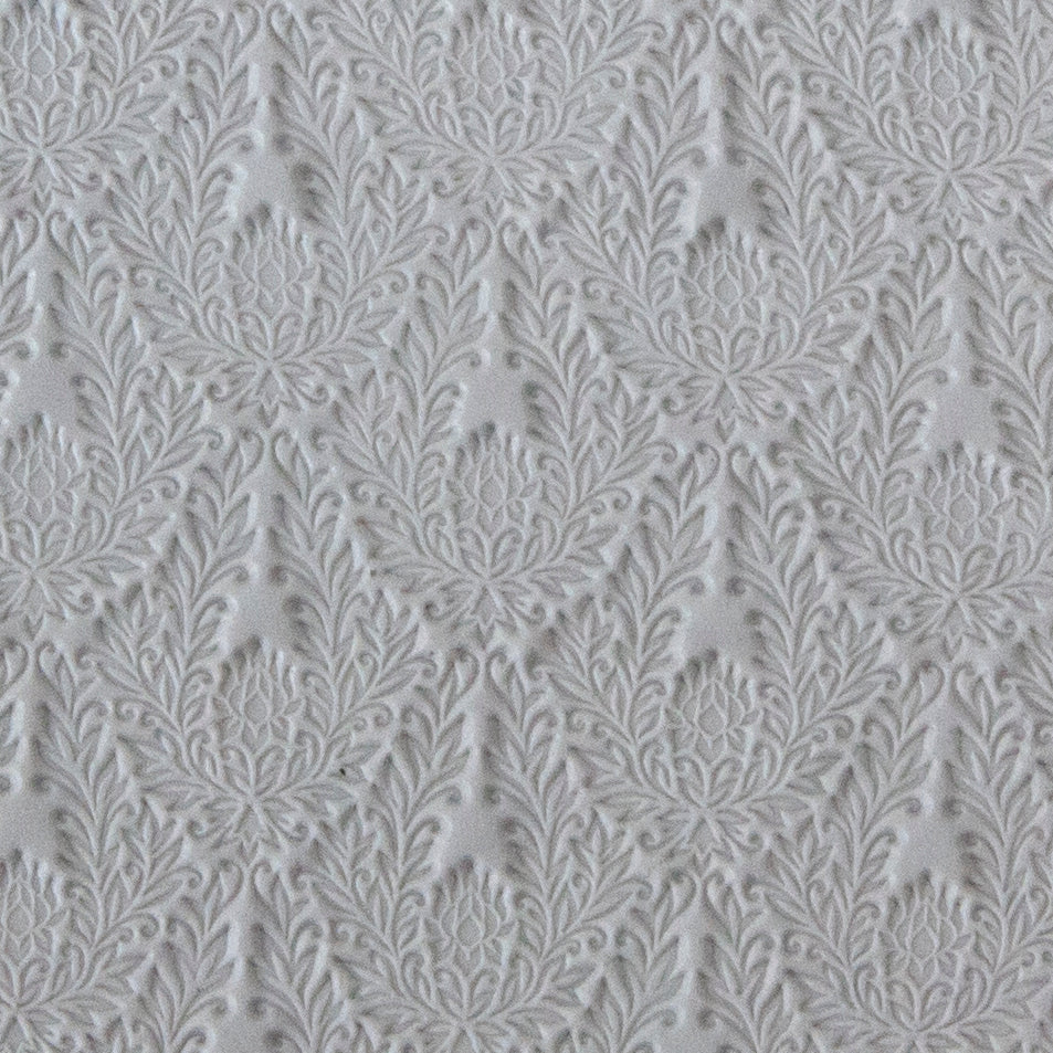 polymer clay sample of Long Mega Texture Tile - Blooming Lotus