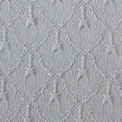 polymer clay sample of Long Mega Texture Tile - Blooming Lotus