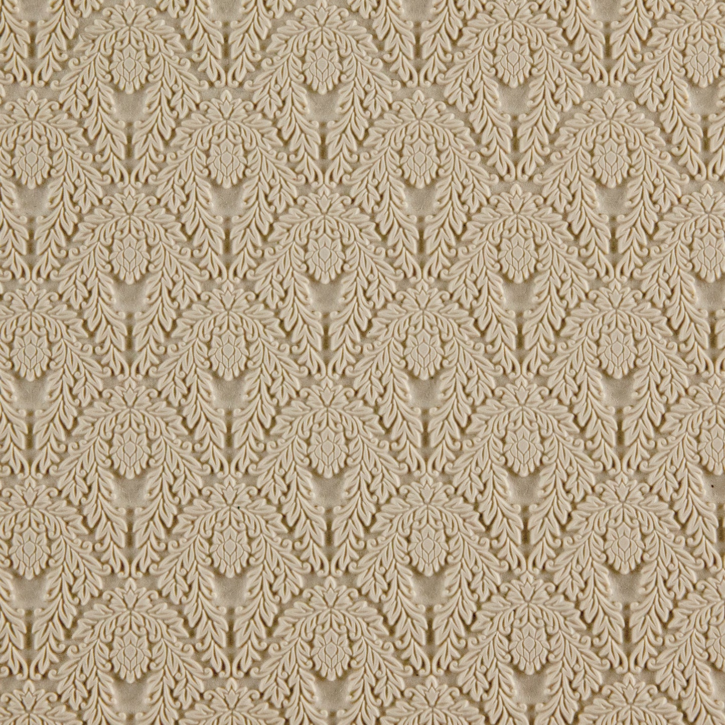 beige silicone Long Mega Texture Tile - Blooming Lotus
