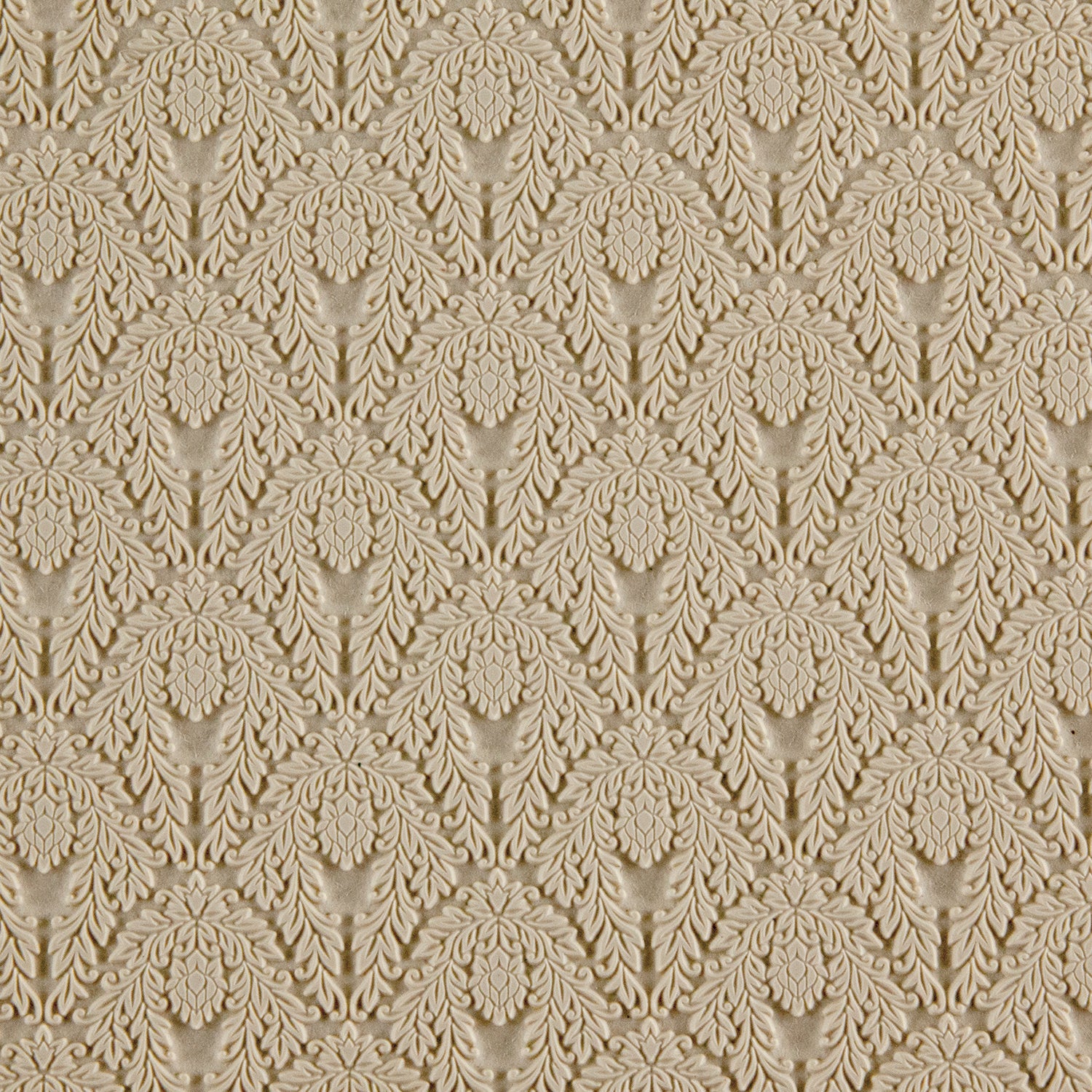beige silicone Long Mega Texture Tile - Blooming Lotus