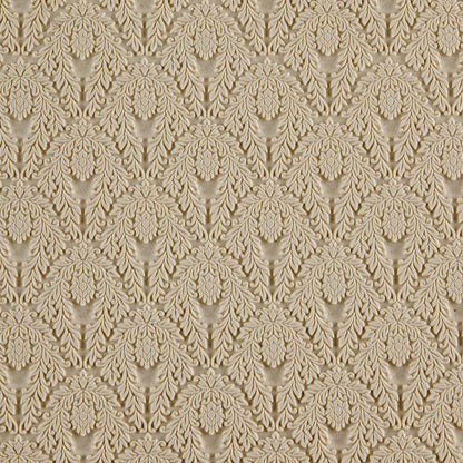 beige silicone Long Mega Texture Tile - Blooming Lotus