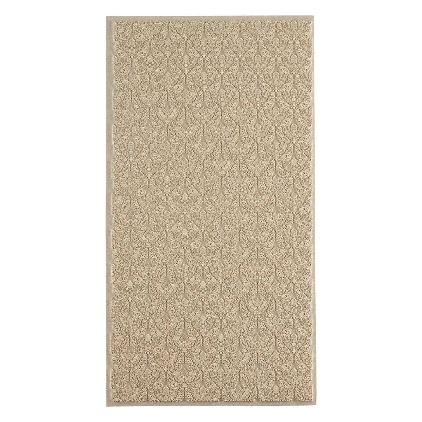 beige silicone Long Mega Texture Tile - Blooming Lotus