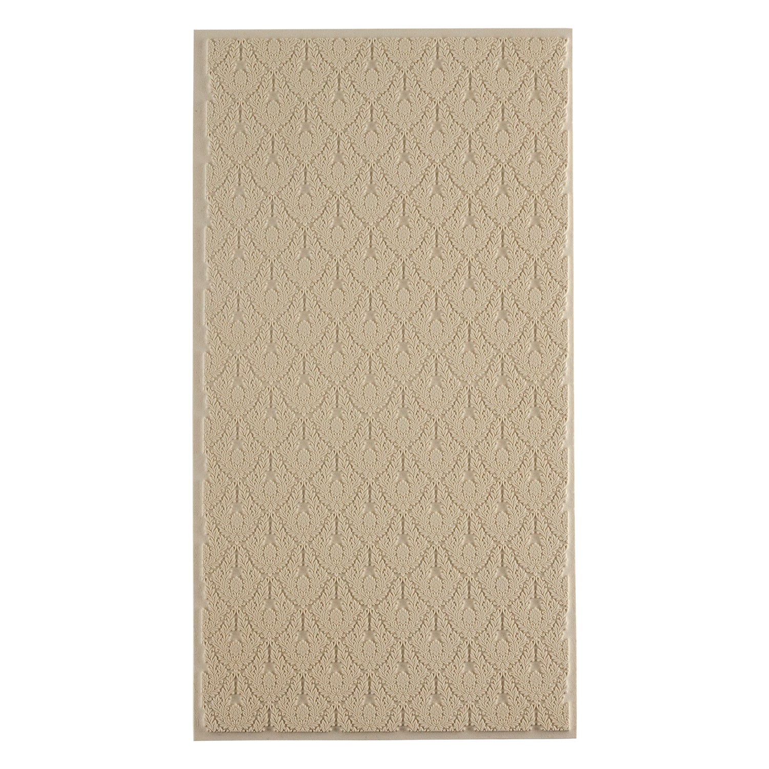 beige silicone Long Mega Texture Tile - Blooming Lotus