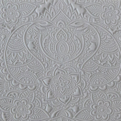 polymer clay sample of Long Mega Texture Tile - Paisley Play