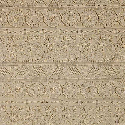 beige silicone Long Mega Texture Tile - Czech Carpet