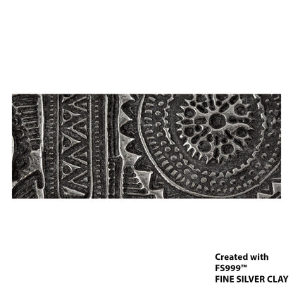 silver sample of  Long Mega Texture Tile - Czech Carpet