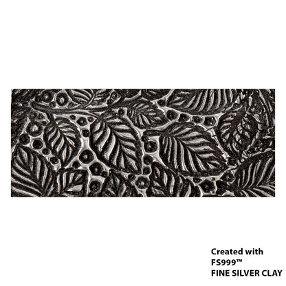 silver sample of  Long Mega Texture Tile - Soft Foliage