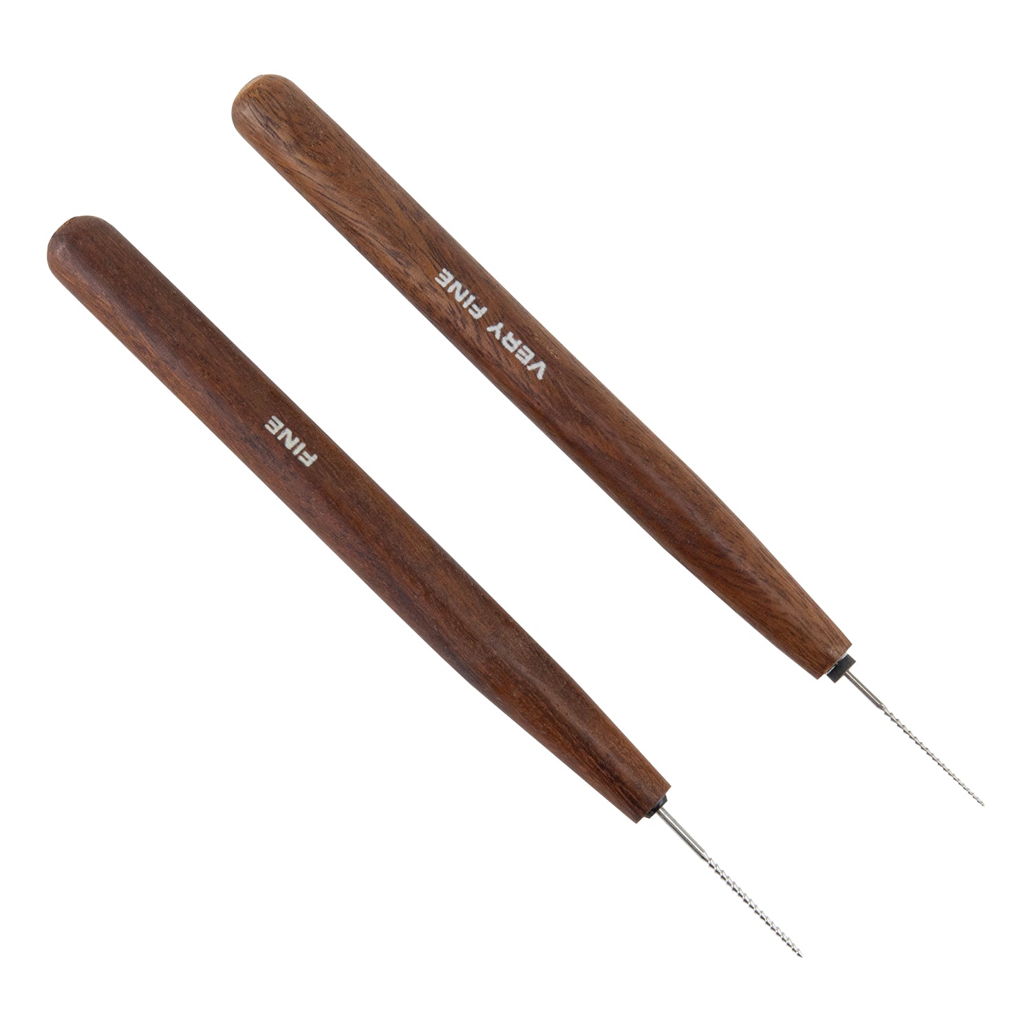 Wire Detail Files

Get into tight spots easily. Great for cleaning up paste joints, cleaning holes and more. Stainless steel tips are 0.6mm and 1mm in diameter. Measures 5" overall. Wood handle.